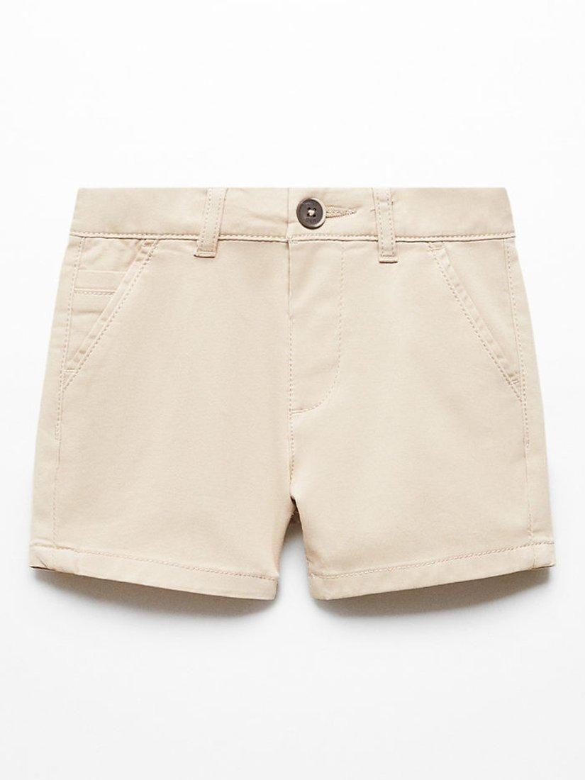 Mango Baby Berchi Shorts, Light Beige