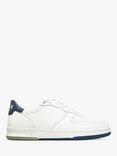 CLAE Malone Apple Leather Trainers, White/Denim Blue