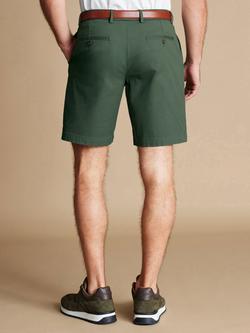 Charles Tyrwhitt Slim Fit Cotton Blend Shorts - view 2, Green