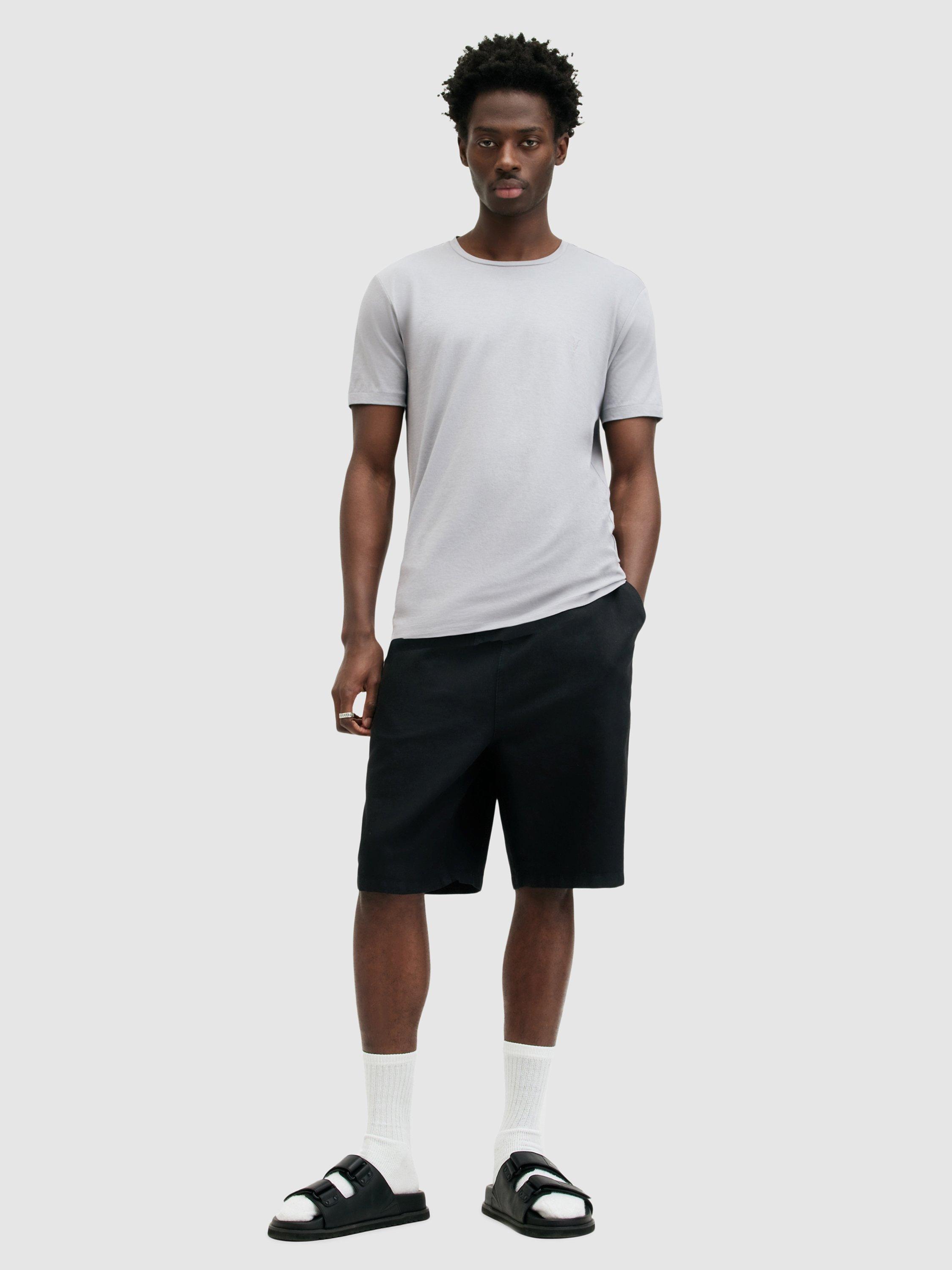 Product image 3 of 5, which shows AllSaints Tonic Crew Neck T-Shirt, Skyline Grey, M