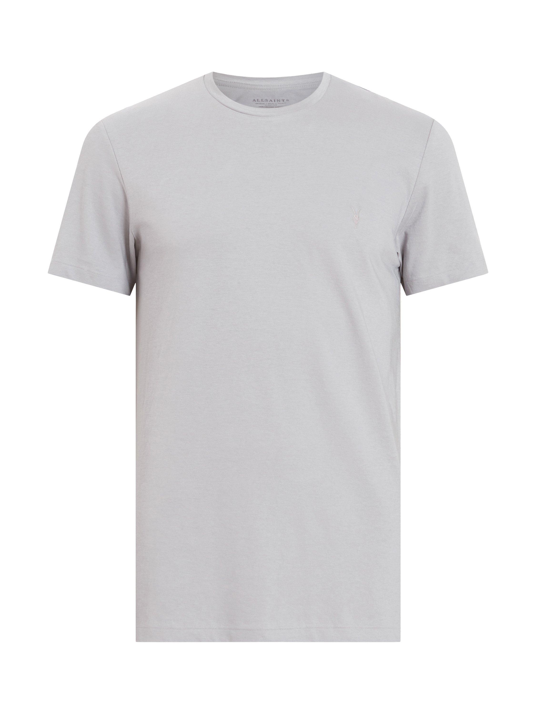 Product image 4 of 5, which shows AllSaints Tonic Crew Neck T-Shirt, Skyline Grey, M