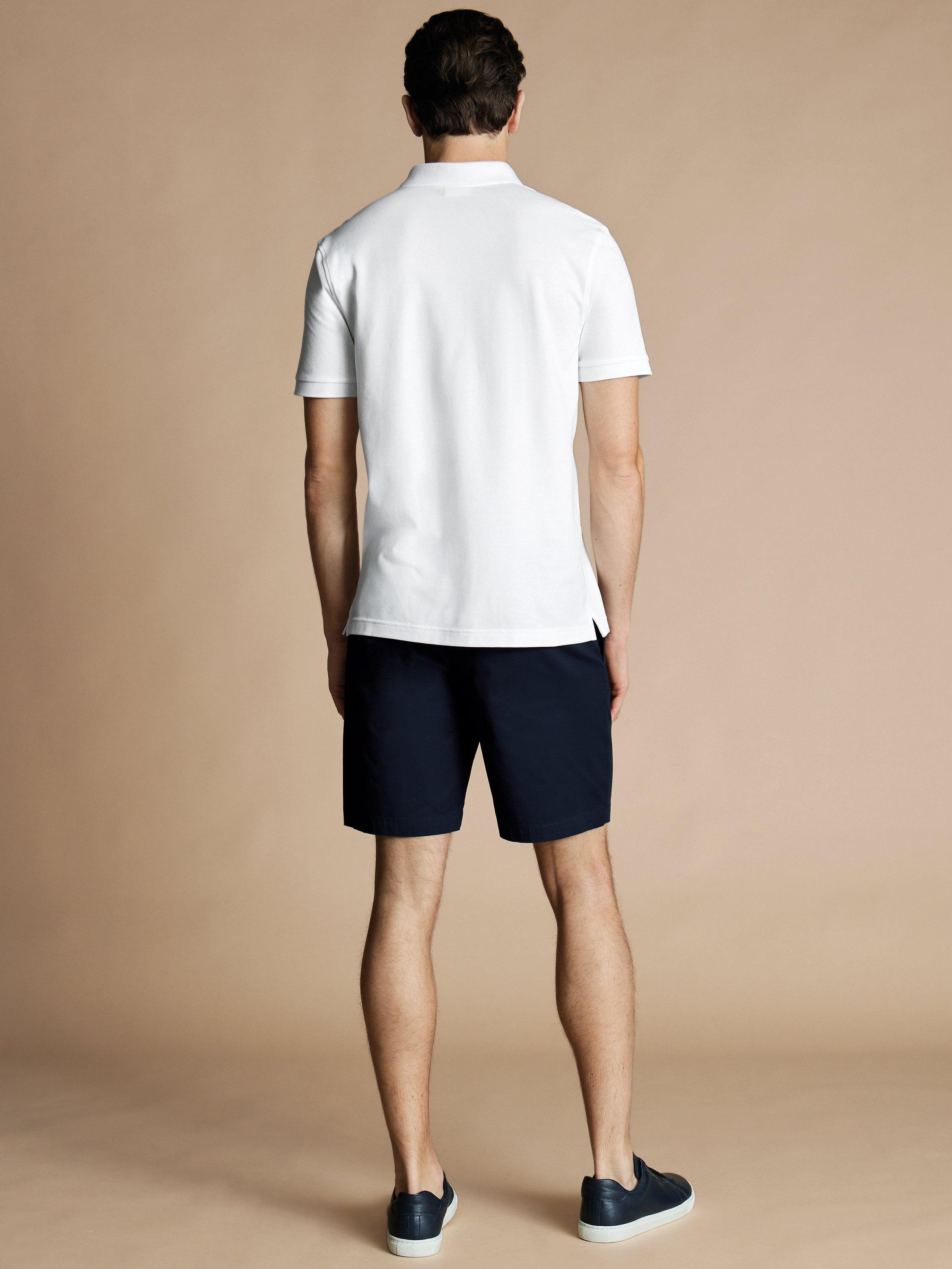 Product image 6 of 6, which shows Charles Tyrwhitt Chino Cotton Shorts, Dark Navy, 30