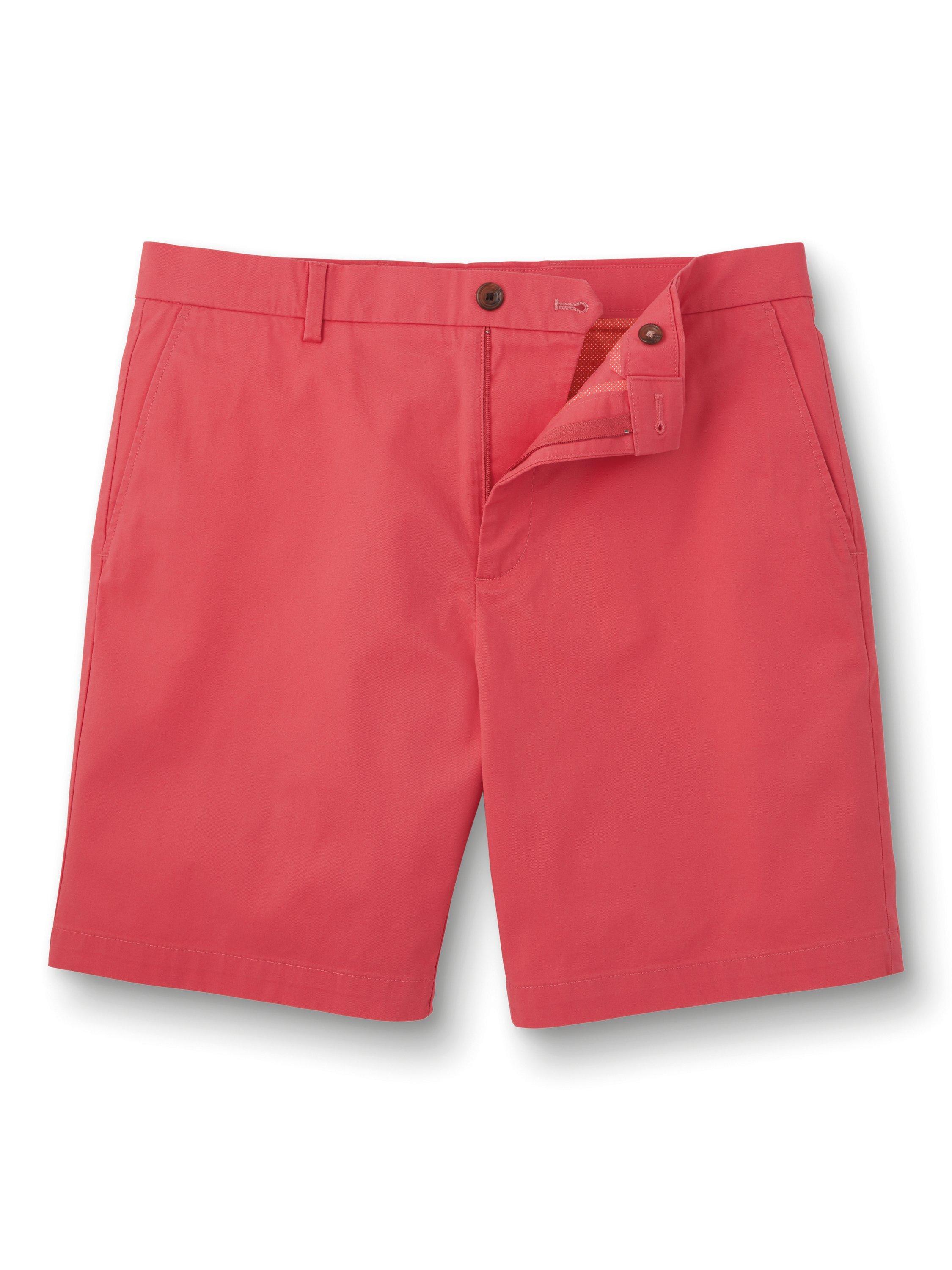 Product image 4 of 6, which shows Charles Tyrwhitt Slim Fit Cotton Blend Shorts, Coral Pink, 30