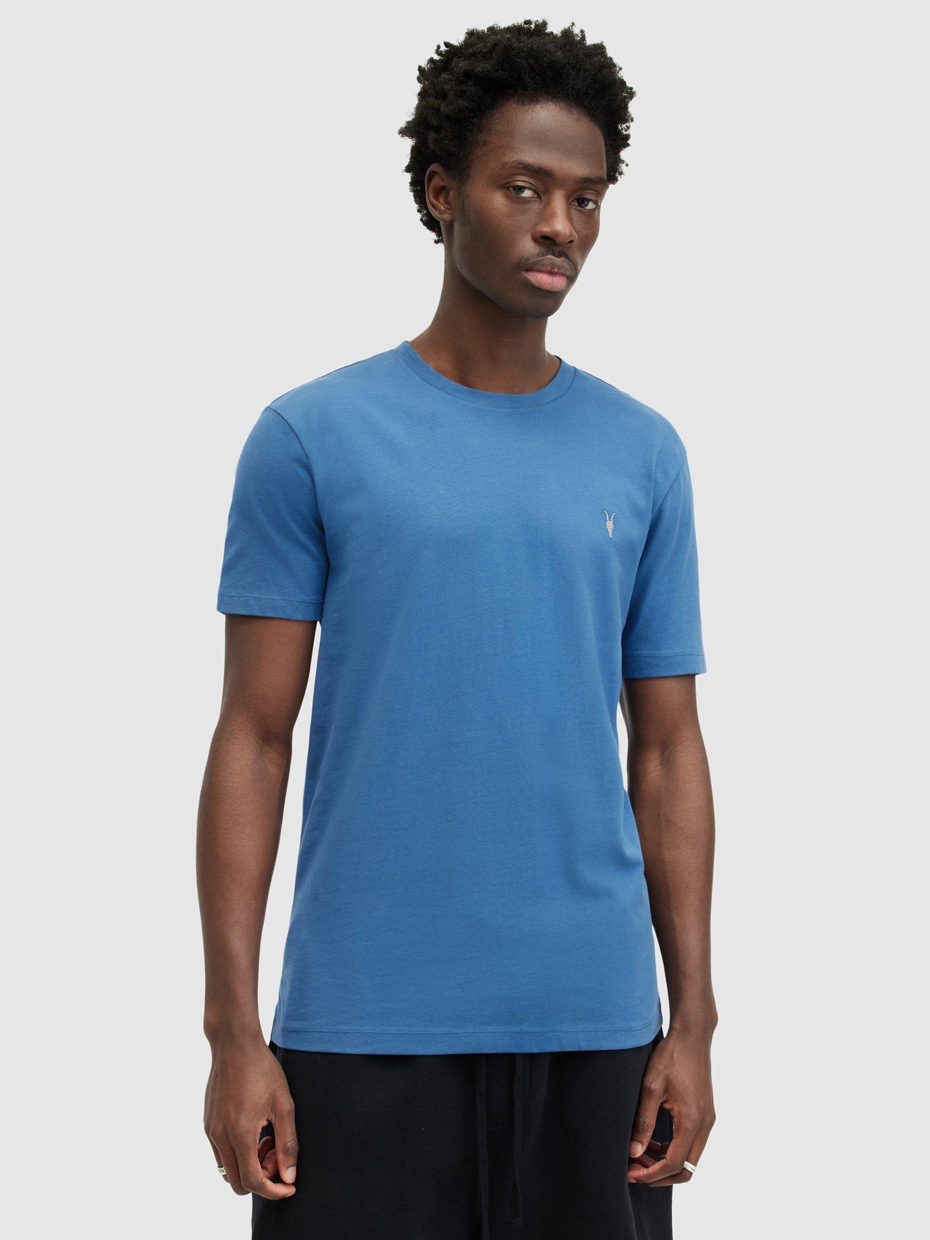 AllSaints Brace Crew T-Shirt, Atlantic Blue