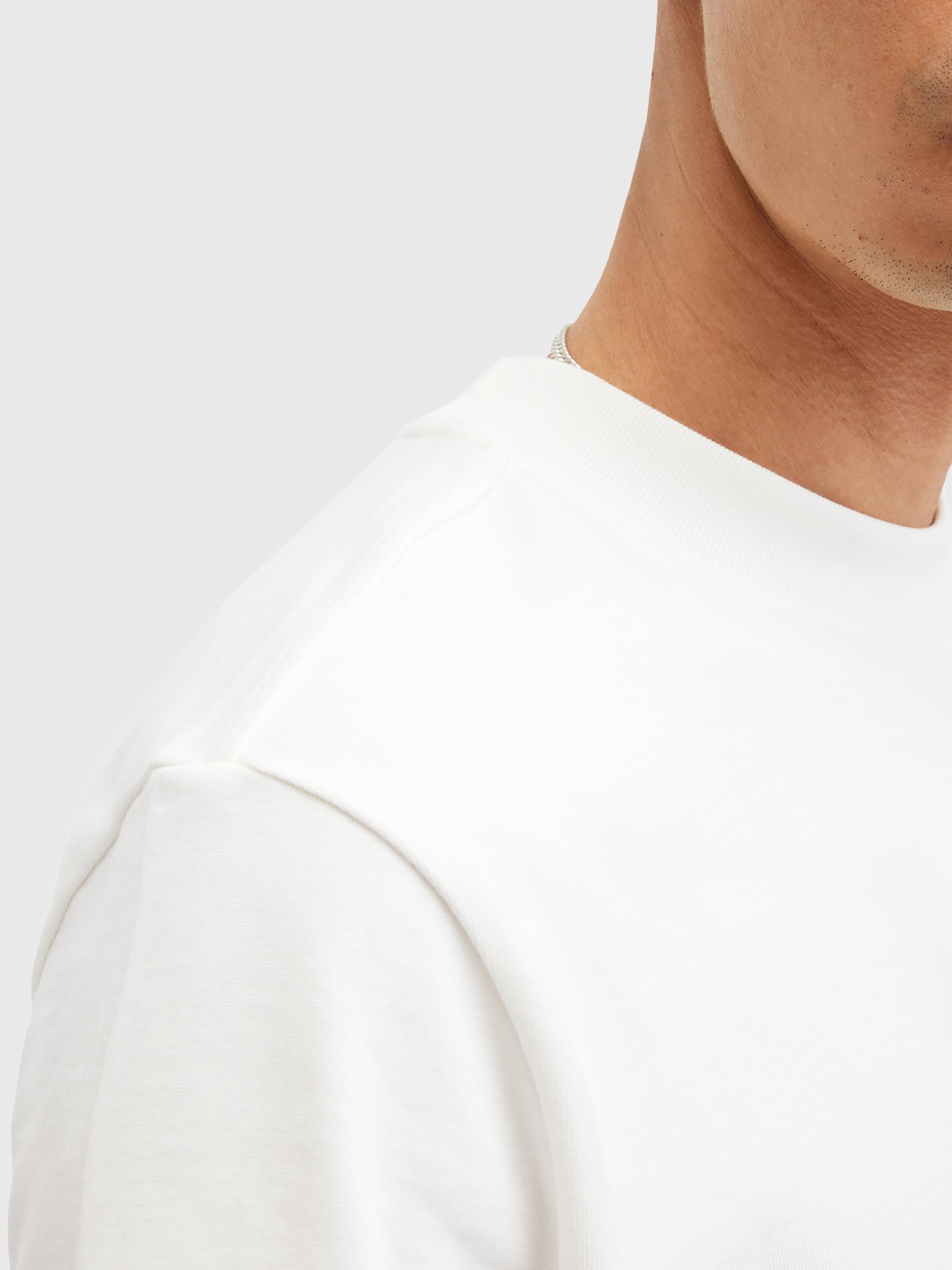 Product image 4 of 5, which shows AllSaints Nero Organic Cotton T-Shirt, Chalk White, XS