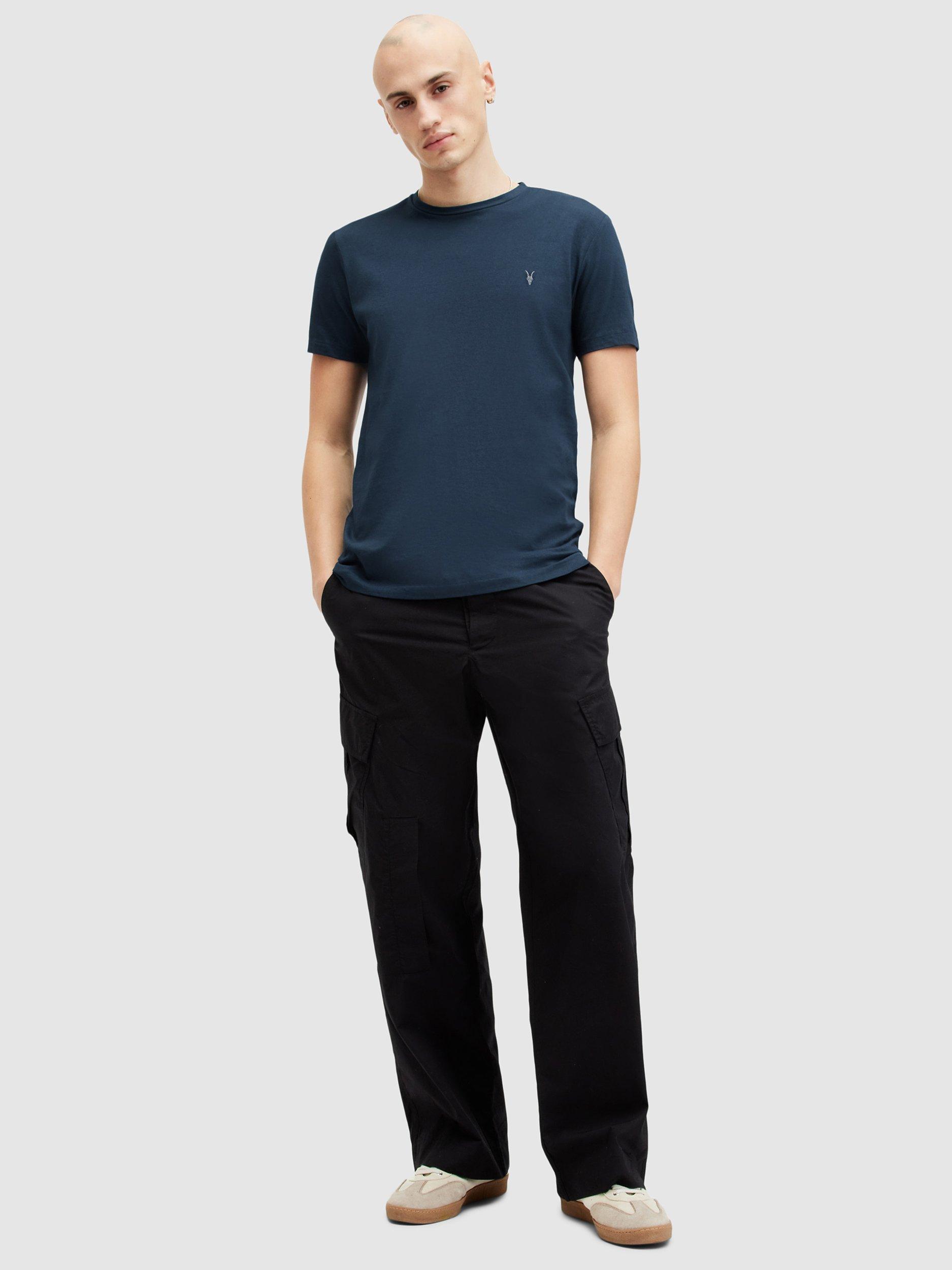 Product image 6 of 8, which shows AllSaints Tonic T-Shirt, Pack of 3, Blue/Blue/White, XXL