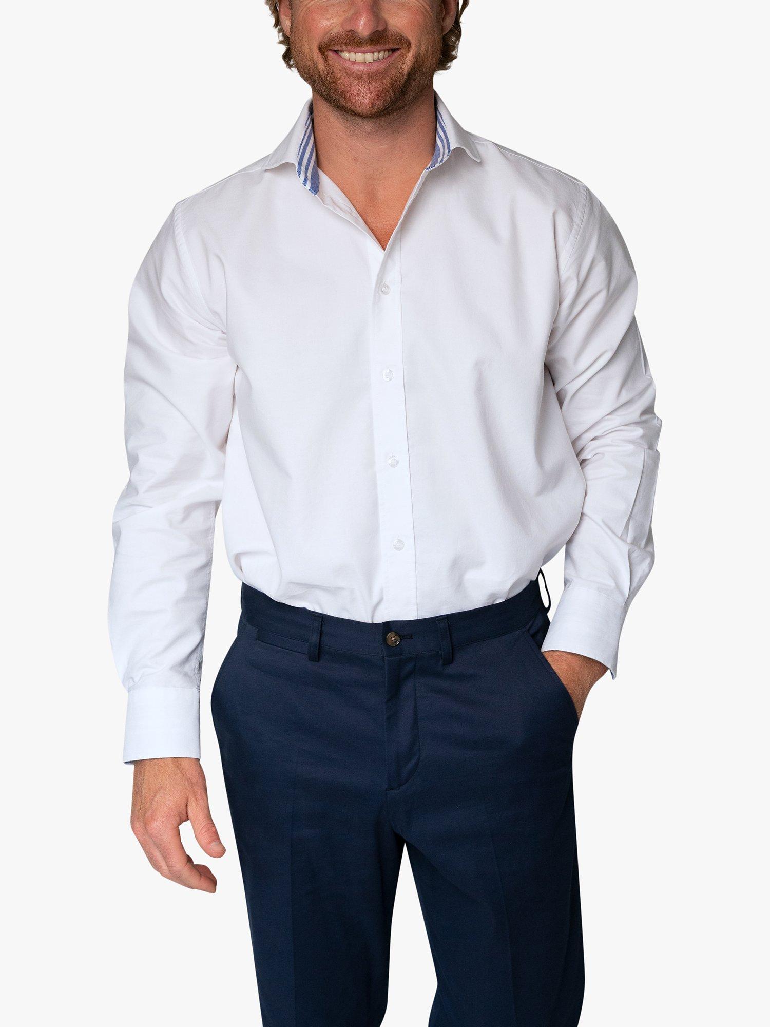 Product image 1 of 7, which shows KOY Organic Cotton Oxford Shirt, White, XL
