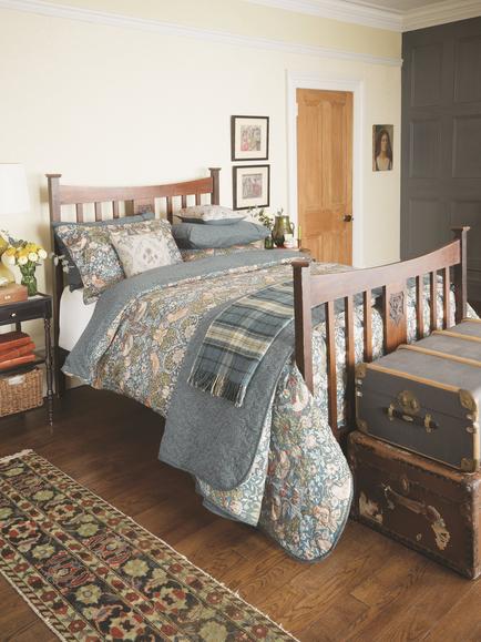 Morris & Co. Strawberry Thief 300 Thread Count Cotton Duvet Cover Set, Multi