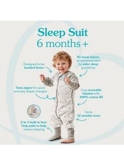 Love to Dream Sleep Suit Baby Sleeping Bag, 2.5 Tog - view 2, Olive