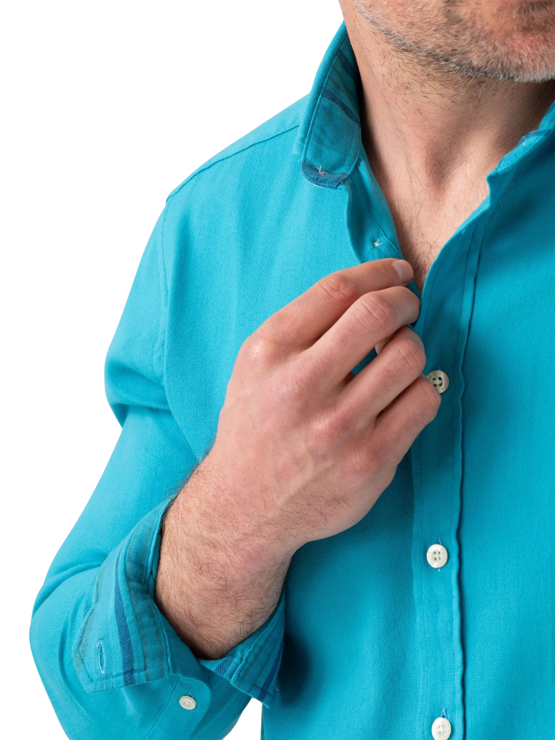 Product image 6 of 8, which shows KOY Kikoy Cotton Shirt, Sky Blue, S