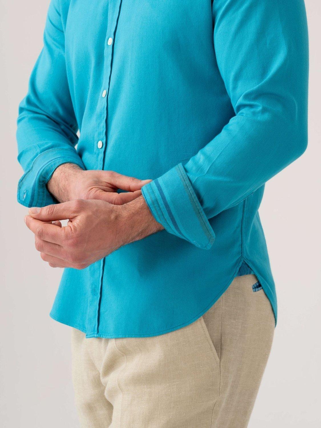 Product image 7 of 8, which shows KOY Kikoy Cotton Shirt, Sky Blue, S