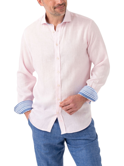 KOY Linen Shirt, Pink