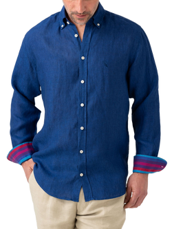 KOY Linen Shirt, Navy