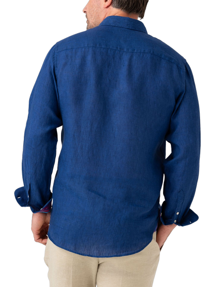 KOY Linen Shirt - view 2, Navy