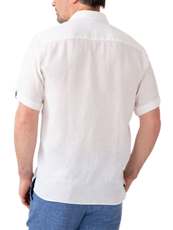 KOY Short Sleeve Linen Shirt - view 2, White