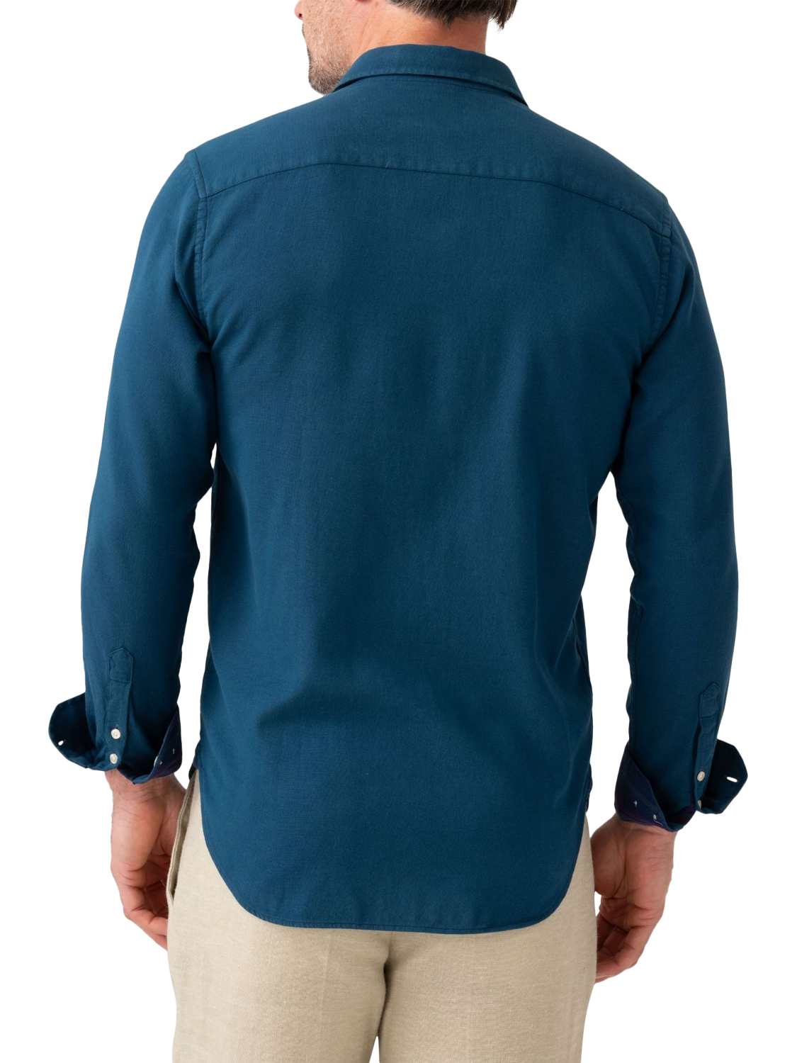 Product image 2 of 7, which shows KOY Kikoy Cotton Shirt, Navy, S
