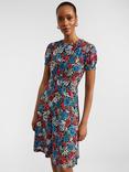 Hobbs Rima Botanical Print Jersey Dress, Multi