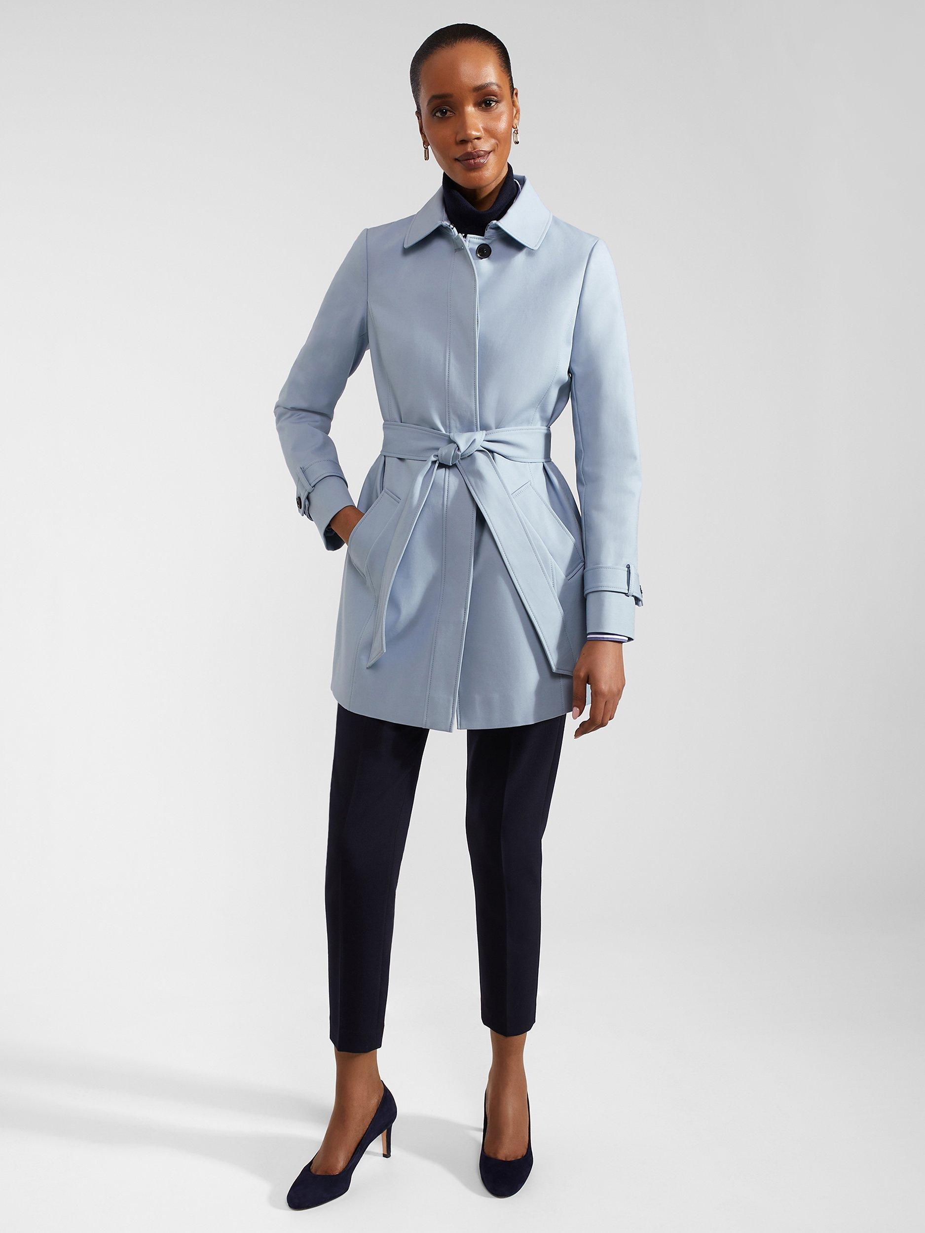 Hobbs short trench coat hotsell