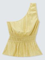SUMMERY Copenhagen Amie Asymmetric Top, Beige