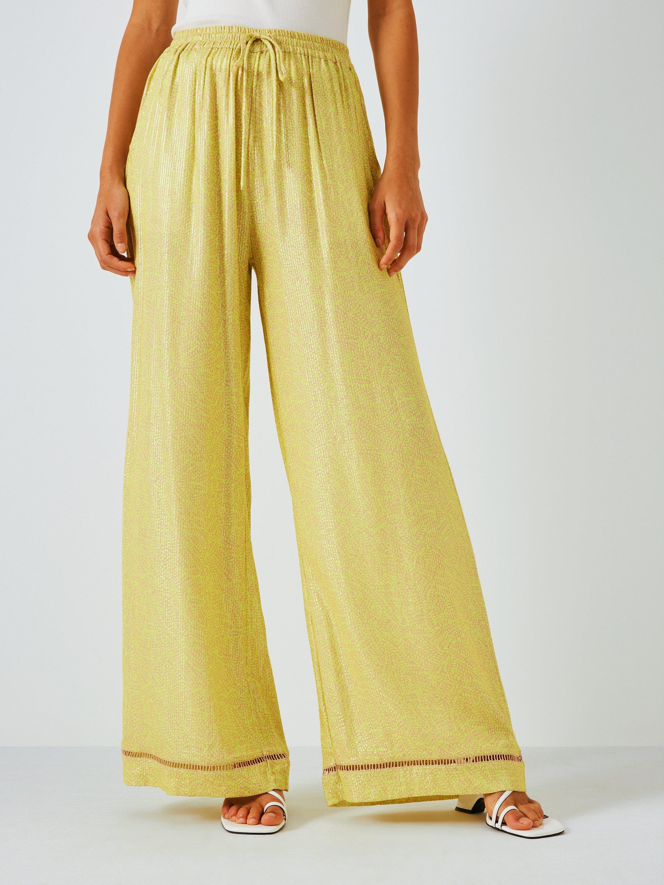 SUMMERY Copenhagen Amie Wide Leg Trousers, Beige