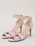 Phase Eight Suede Twist Heel Sandals, Pale Pink