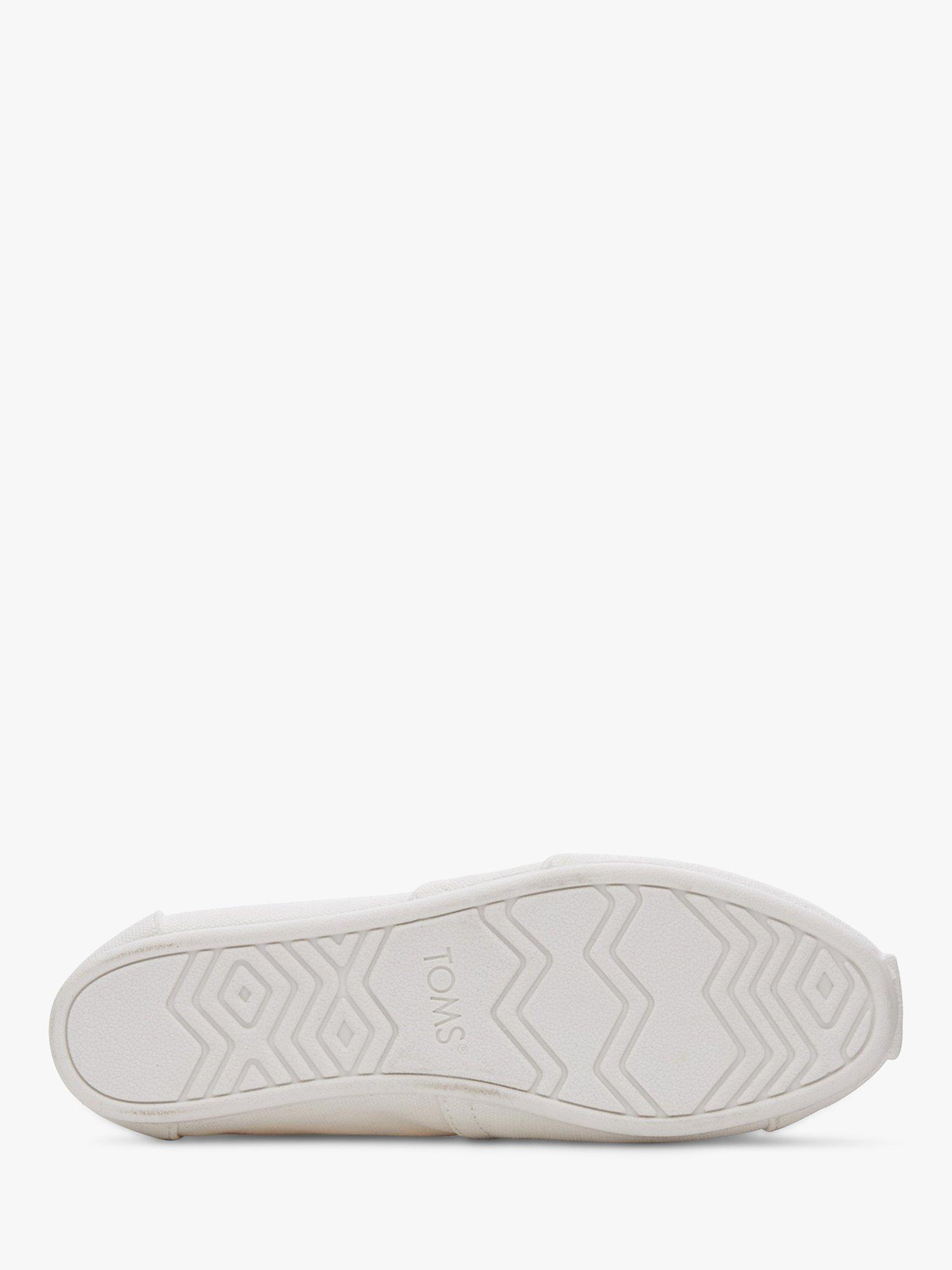 Product image 4 of 5, which shows TOMS Alpargata Espadrille Shoes, White, 4