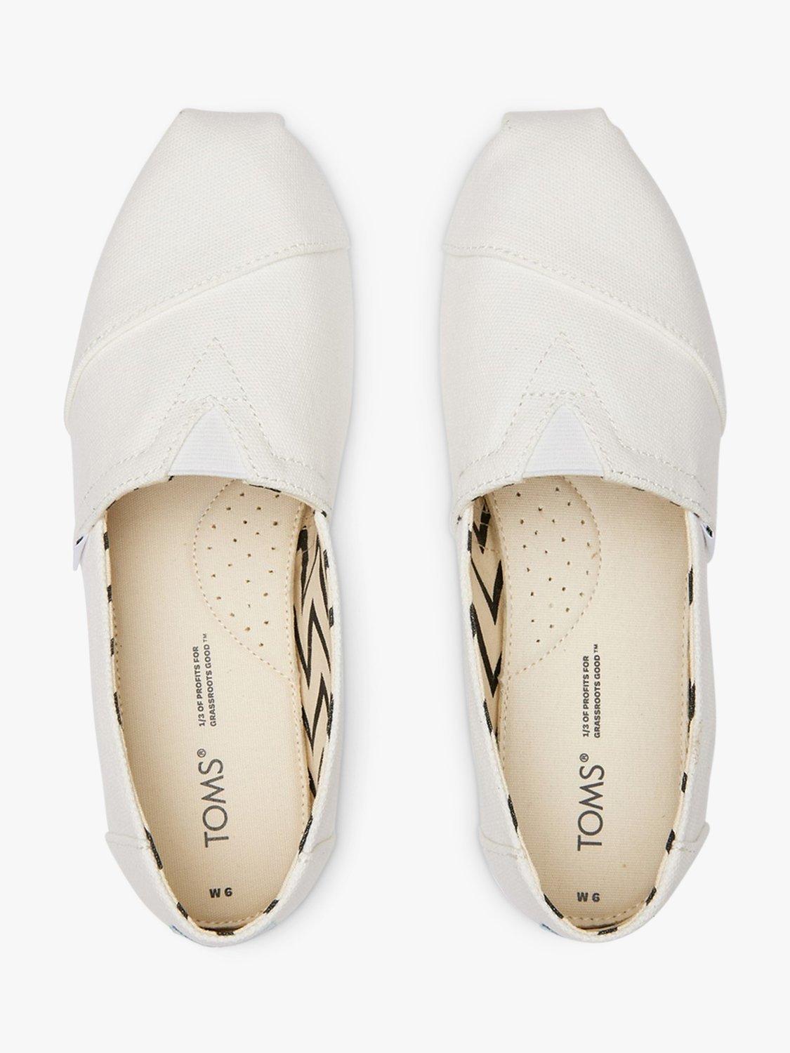 Product image 5 of 5, which shows TOMS Alpargata Espadrille Shoes, White, 4