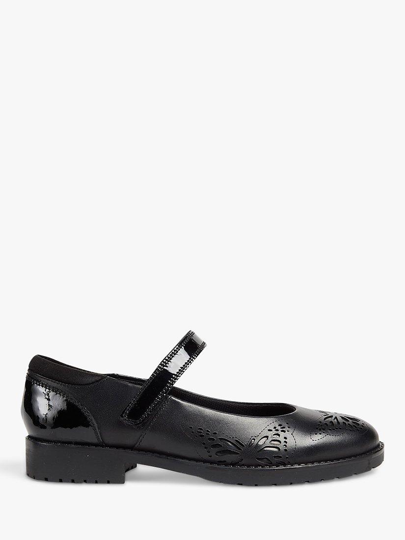 Pod Kids Jammy Butterfly Detail Mary Jane Shoes Black