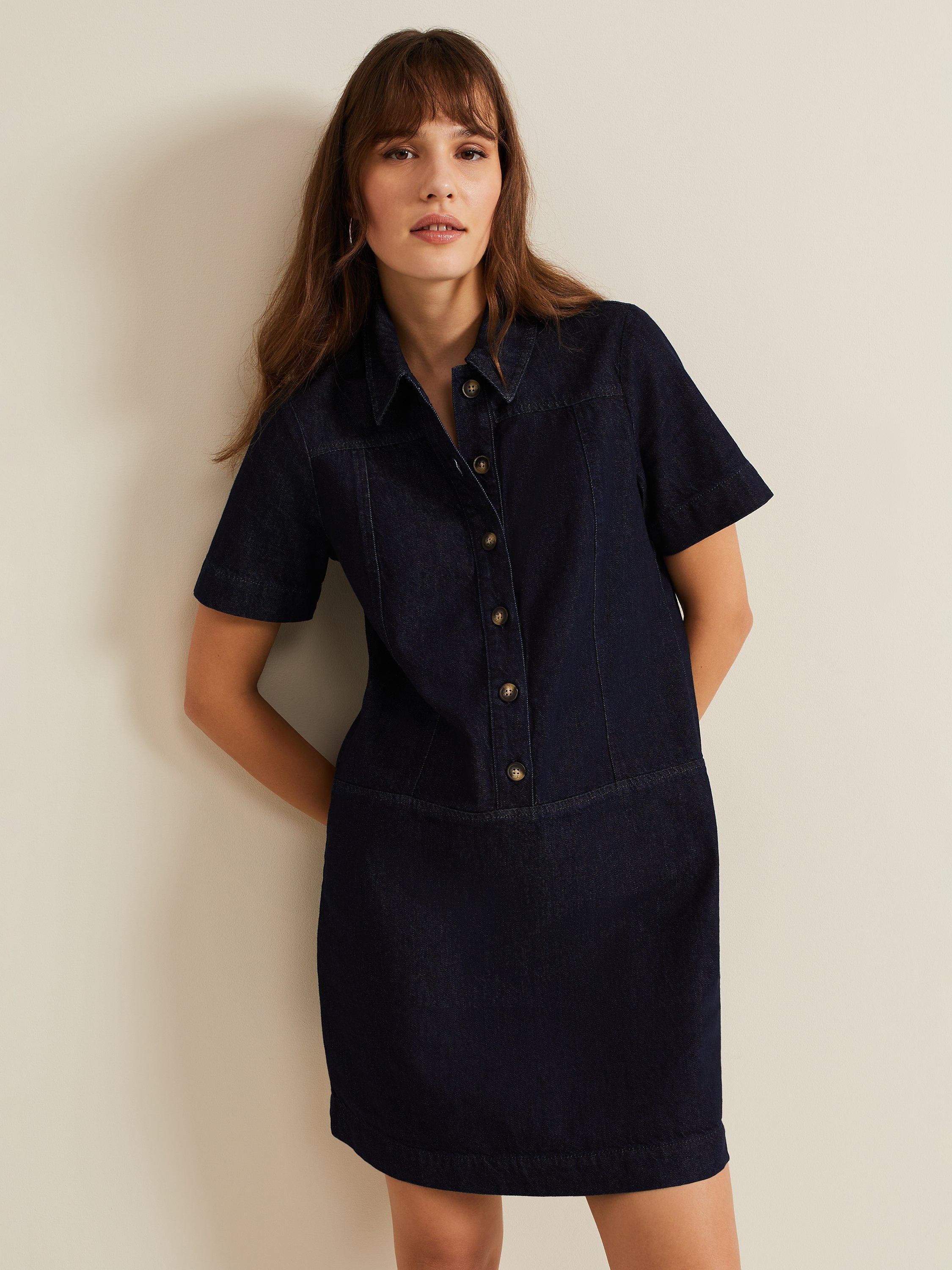 Jeans tunic dress hotsell