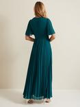 Phase Eight Yasmina Pleated Maxi Dress, Green