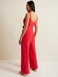 Phase Eight Charlize Belted Jumpsuit, Coral