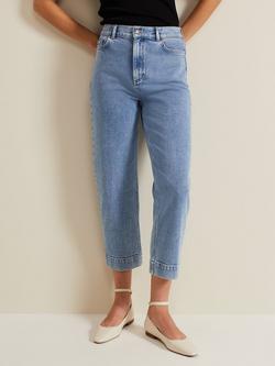 Phase Eight Lexi Cropped Jeans, Mid Wash, Mid Wash