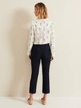 Phase Eight Miah Stretch Capri Trousers, Navy