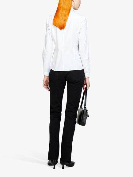 SISLEY Slim Fit Cotton Blend Shirt - view 2, White