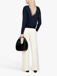 SISLEY Boat Neck Jumper, Blue