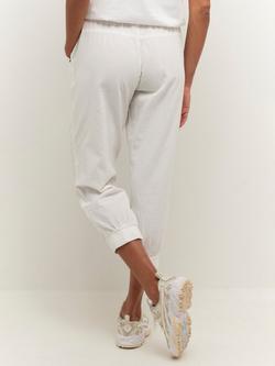KAFFE Naya Capri Cropped Tapered Joggers - view 2, Chalk