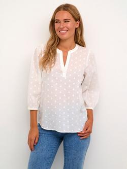 KAFFE Jollia Cotton Blouse, White