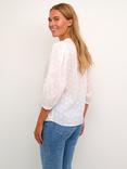 KAFFE Jollia Cotton Blouse, White