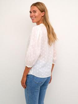 KAFFE Jollia Cotton Blouse - view 2, White