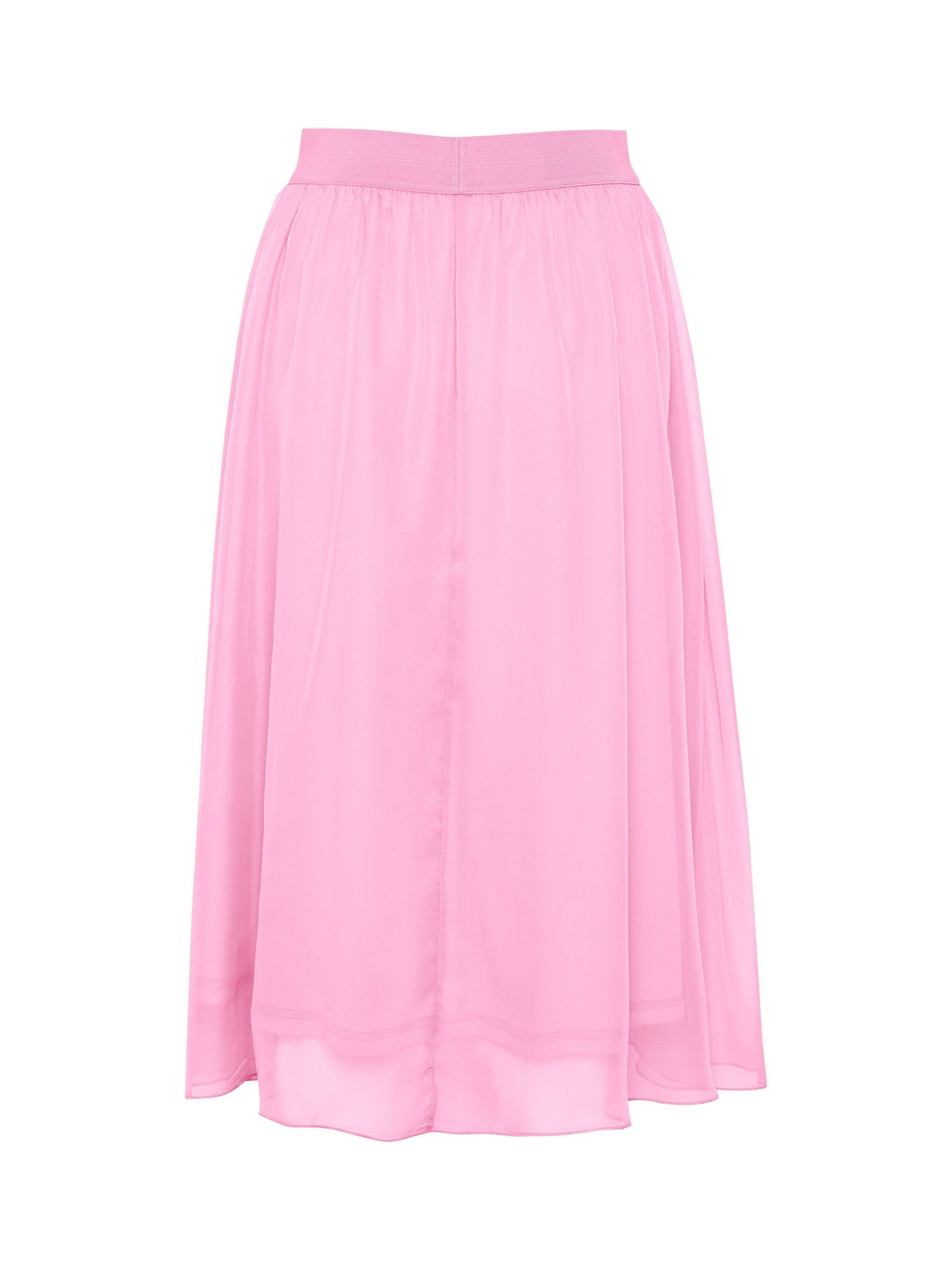 Saint Tropez Chiffon Midi Skirt, Bonbon, M