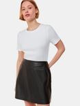 Whistles Leather A Line Skirt