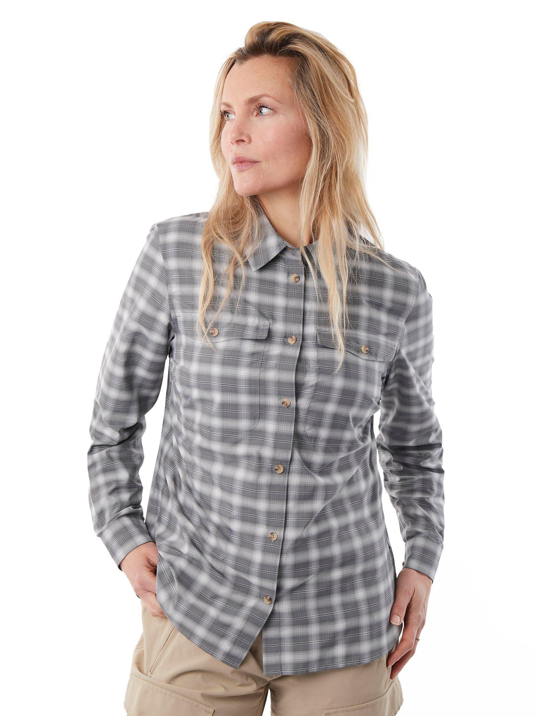 Rohan Bay Checked Shirt, Grey Rock Mineral