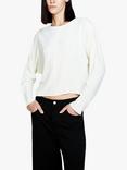 SISLEY Crisscross Long Sleeve Blouse, Cream