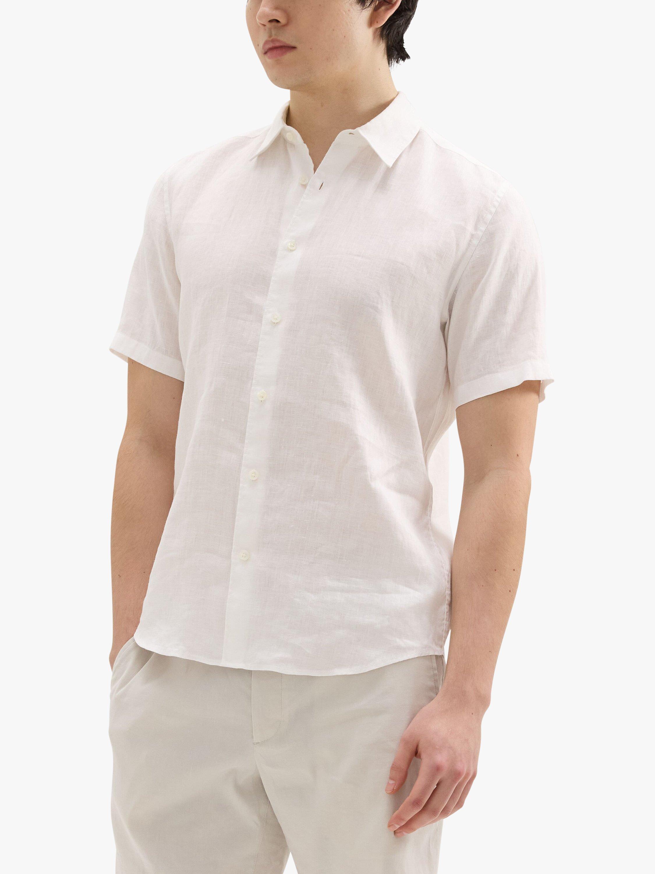 Theory Linen Shirt, White