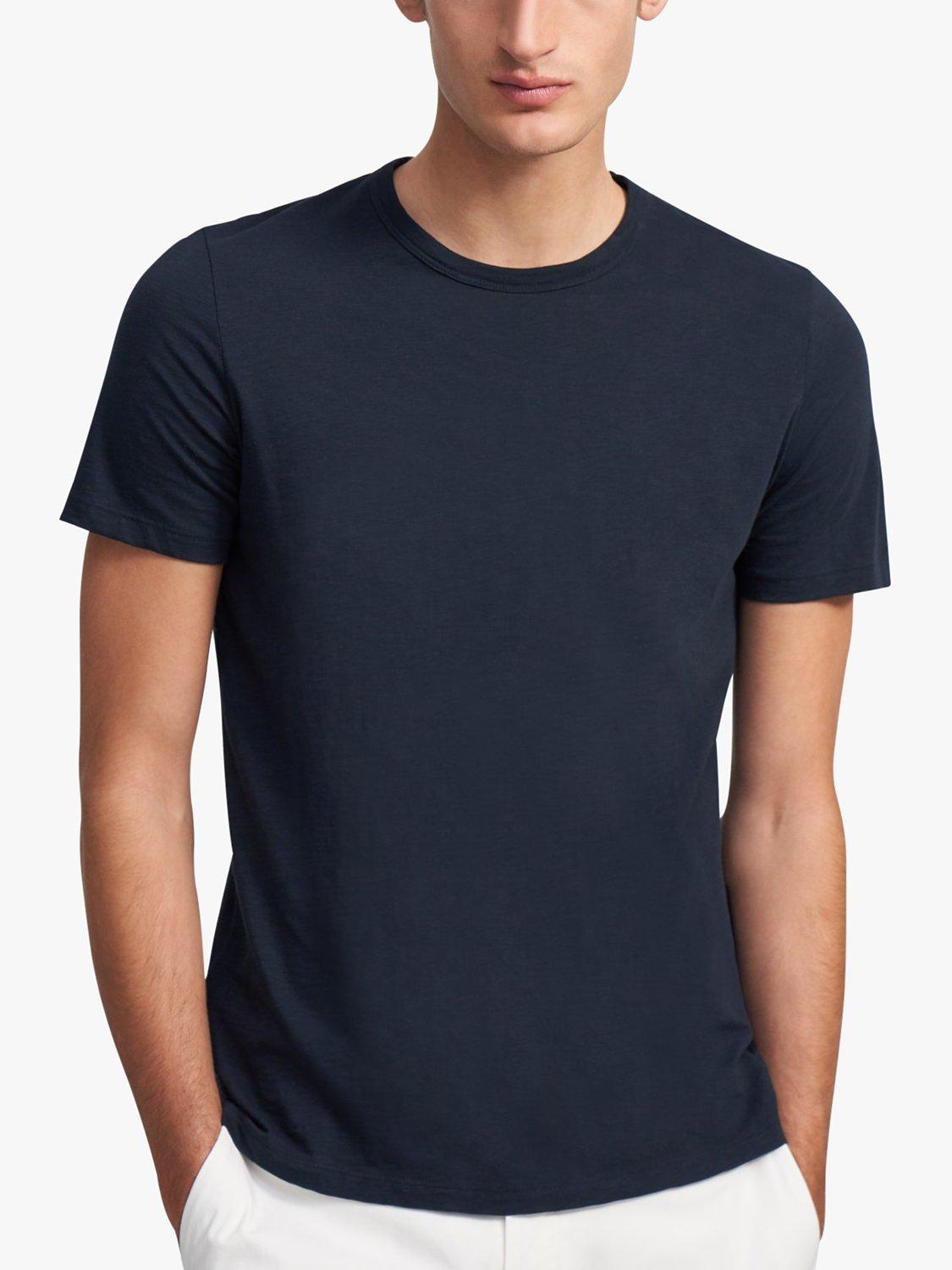Theory Essential Cosmos Slub Cotton T-Shirt, Eclipse