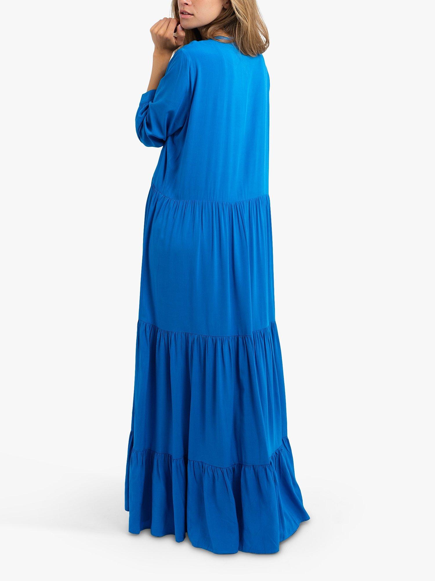 Lollys Laundry Nee Tiered Maxi Dress, Cobalt, S