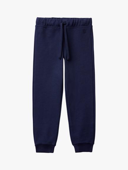Benetton Kids' Cotton Joggers, Night Blue