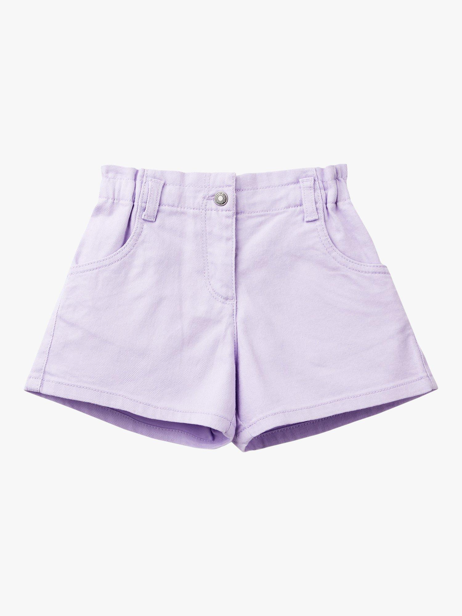 Benetton Kids' Paperbag Shorts, Lilac