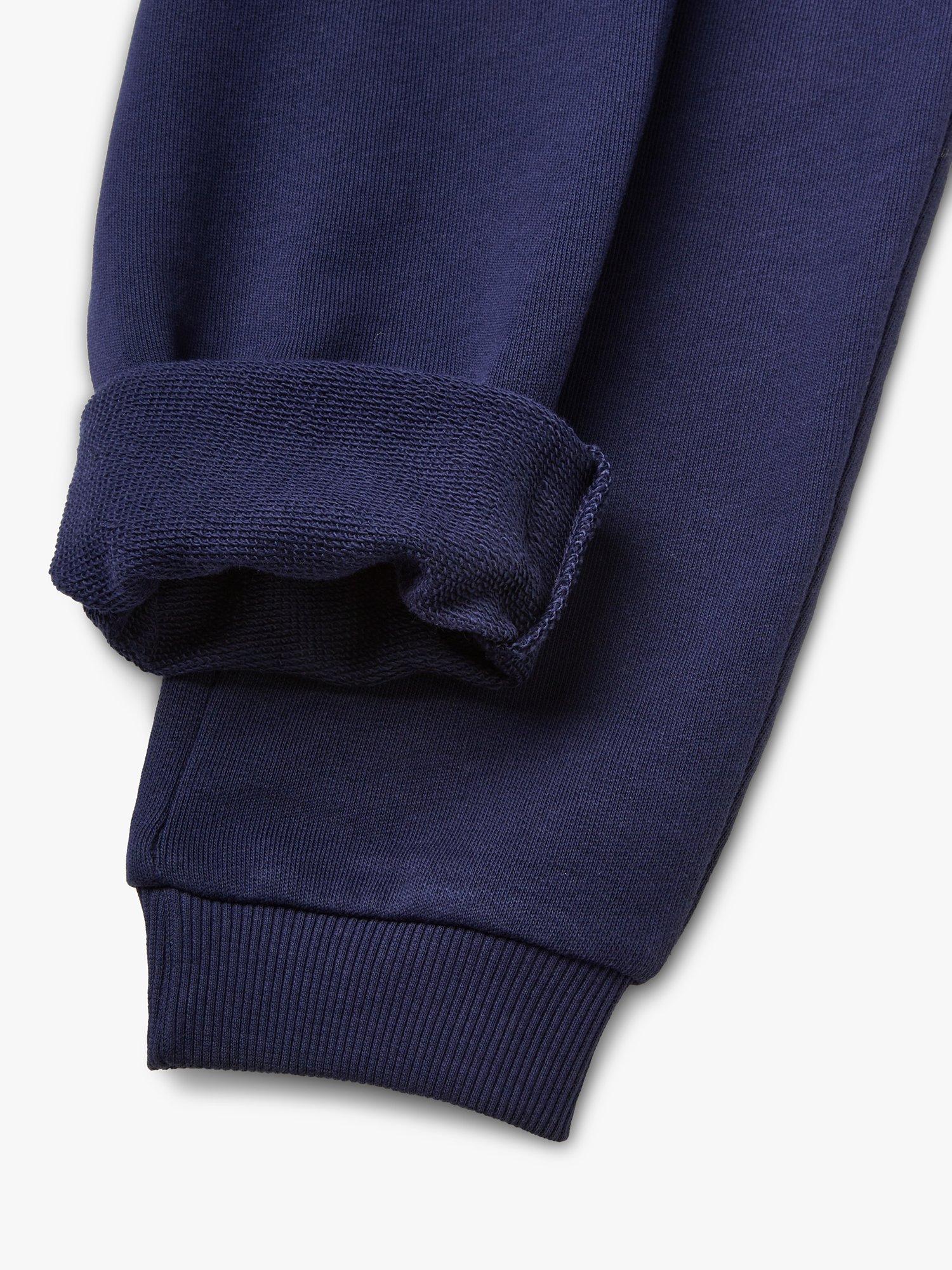 Product image 2 of 2, which shows Benetton Kids' Cotton Fleece Joggers, Night Blue, 6-7 years