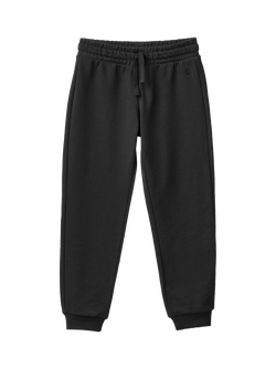 Benetton Kids' Cotton Fleece Joggers, Black